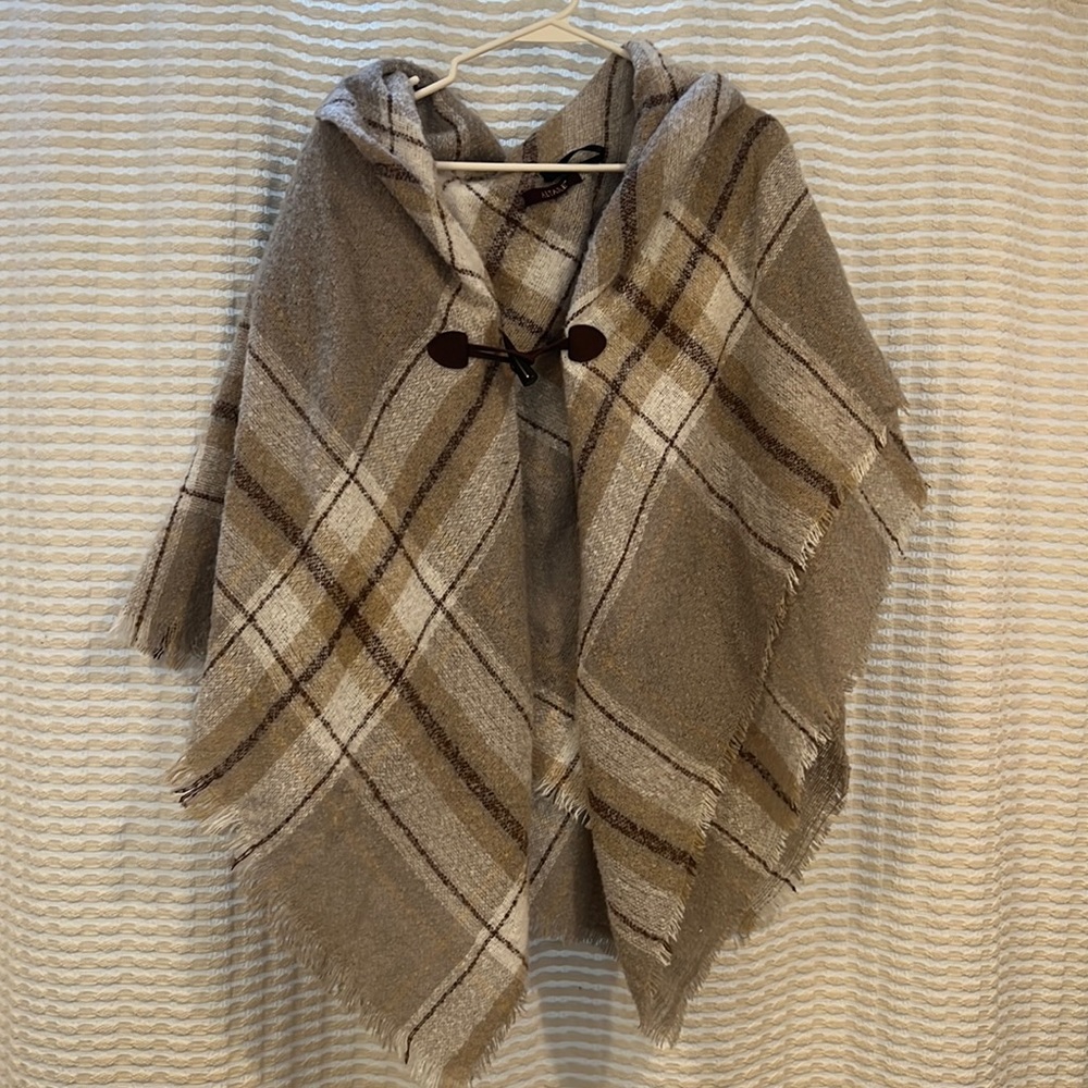Plaid Poncho
